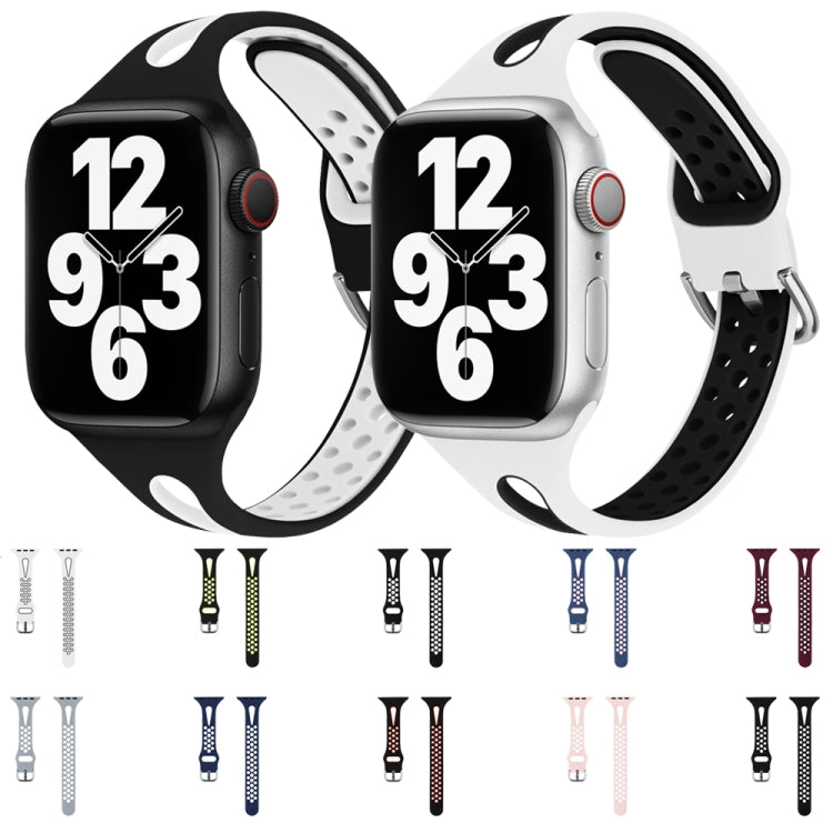 Water Drop Silicone Watch Band For Apple Watch Series, 7 45mm / 6&SE&5&4 44mm / 3&2&1 42mm, 7 41mm / 6&SE&5&4 40mm / 3&2&1 38mm